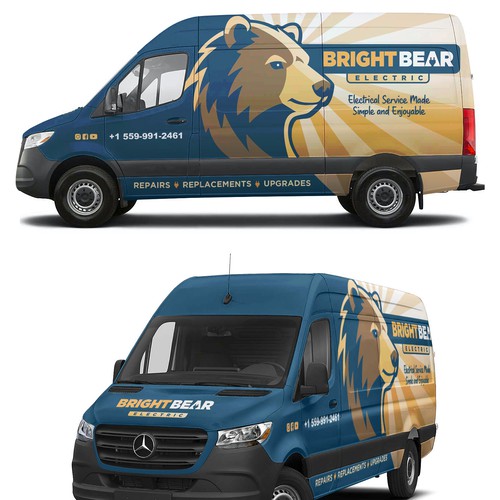 Create a captivating van wrap for Bright Bear Design by Rockyman