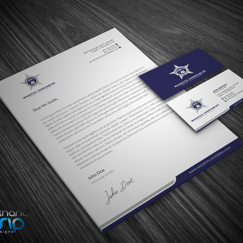 Business Card And Stationary For Progressive Law Enforcement Agency