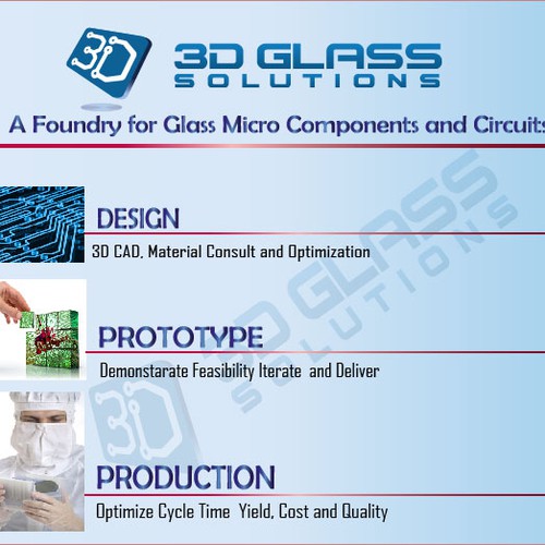 3D Glass Solutions Booth Graphic Diseño de SShahzad