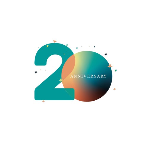 Design a 20 year company logo to celebrate this milestone. Design by MOUNA BY