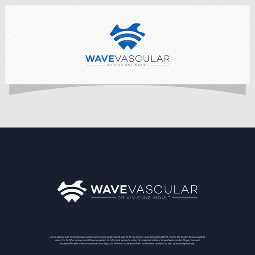 Modern and professional logo for Vascular Surgeon Design by moOks™
