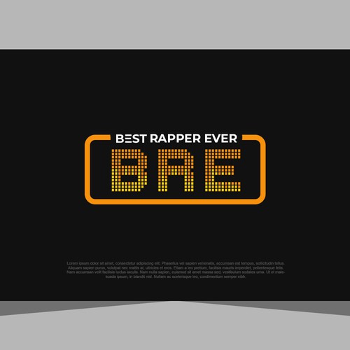 Dope logo for a media publication: Best Rapper Ever - Dissecting rap lyrics using analytics & data Design by The Seño