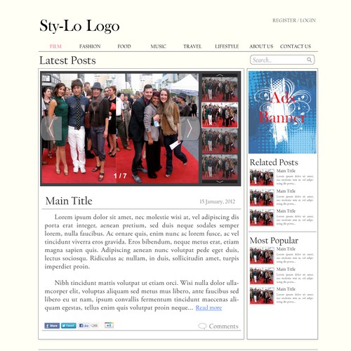 Create the next website design for sty-lo Diseño de Fandagofan