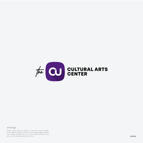 The lead logo for an innovative (collegiate) performing arts center in Maryland. Design by artilogo.co