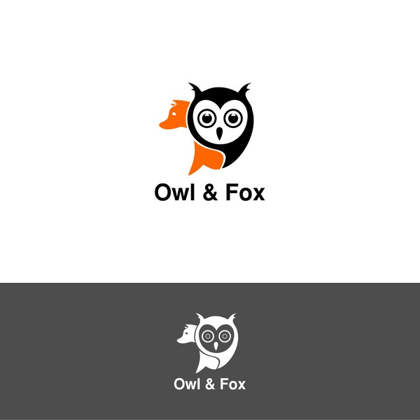 Design by jopo joyo titled "owl & fox logo design"