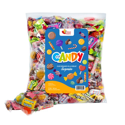 Design a modern, clean, chic, and professional candy label. Design réalisé par HASHIM DESIGN ✔️