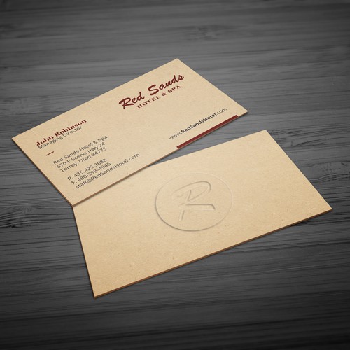 Boutique Hotel + Spa business & key card design | Business card contest