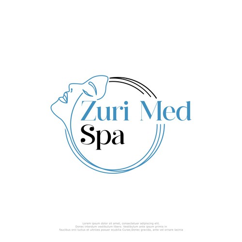 Zuri Med Spa Logo Diseño de Young Creations