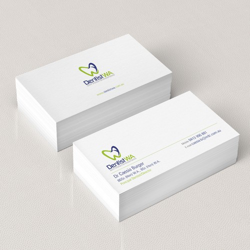 Design create professional cards for our dental business por toyz86