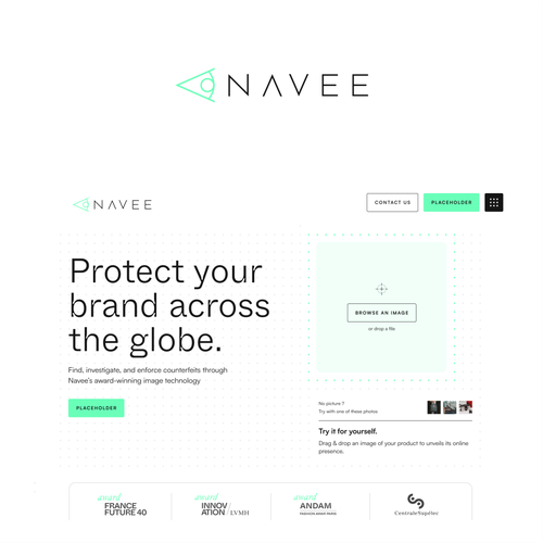 Powerful anti-counterfeiting logo for our startup! Design by 71Z Dezign