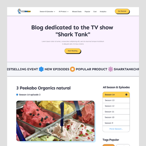 Web page design contest entry by DesignSeed™