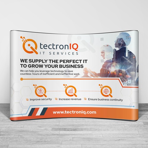 Simple trade show banner for technology company Design by Dzhafir