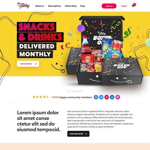 The Worlds Best Snack Subscription Box Design by MercClass