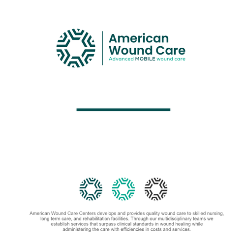 Clean logo for mobile wound care center Design by DK@99