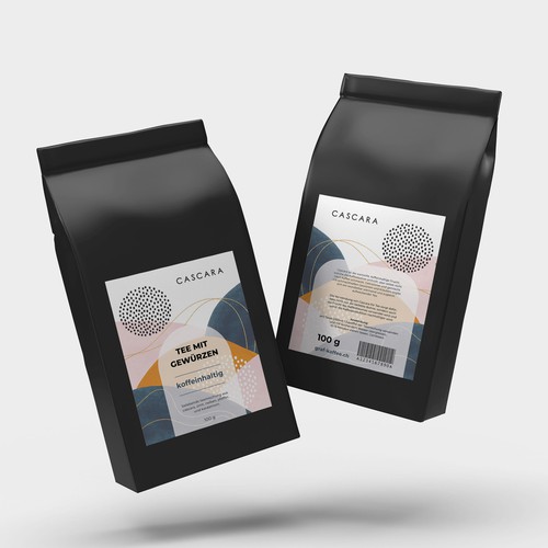 Cascara tea label-ontwerp door Lady Goga