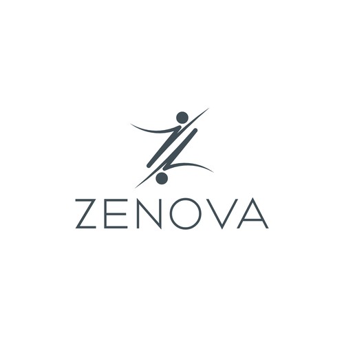 Zenova Logo: Revolutionary suite of health and wellness mobile apps Diseño de innovasyon