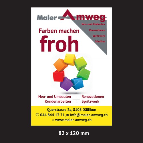 Postal, flyer o impreso propuesta en el concurso por Brushwork D' Studio