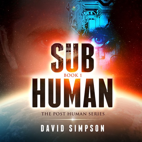 Book Cover Design - Sci-Fi Human/technology integration / Artificial Intelligence story Design by " Portugal "