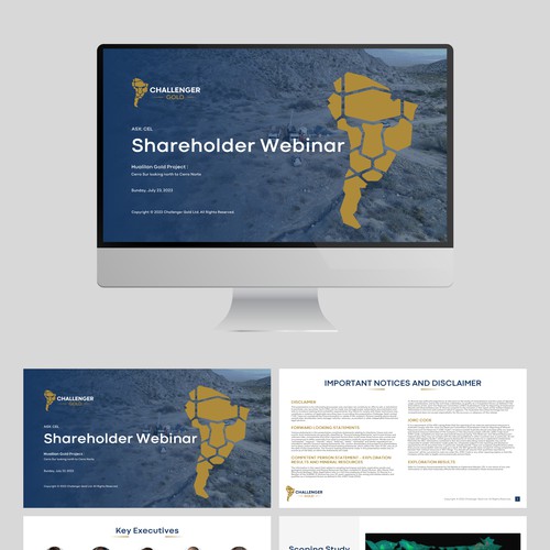 Diseño de PowerPoint deck for South American gold mining company de Wisden