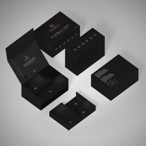 Design a smart luxury packaging for a desk accessory set Design by FAREL_14