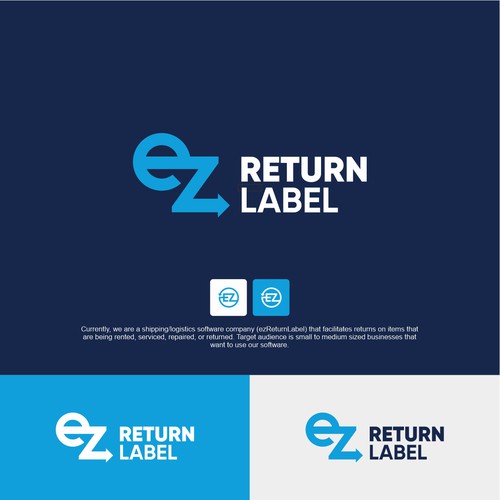 software company logo for ezRetunLabel Design by Aanz ✅