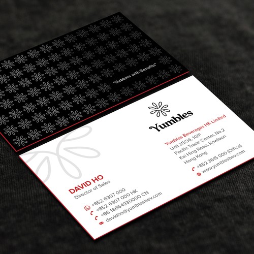 Create a Business Card for Yumbles! A Young Dynamic Fermented Foods Company Based in Hong Design by CurveSky™ ☑️