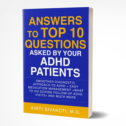 'Design a book cover for ADHD book for doctors' Design by M!ZTA