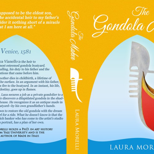 Book cover for The Gondola Maker: A novel set in 16th-century Venice Design by Dreamz 14