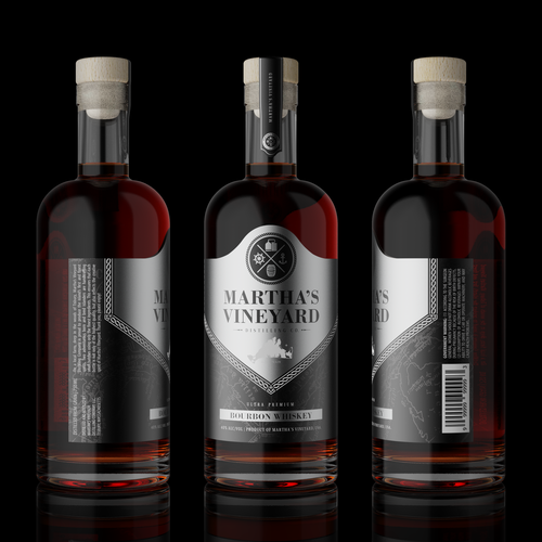 New bourbon bottle label Design by Kirill D.