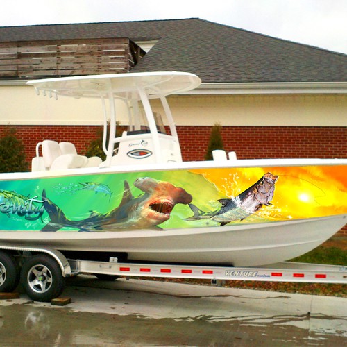 Purple, Blue & Black Marlin Fish Modern Lines Graphic Boat Vinyl Wrap – We  Print Vinyl Wraps