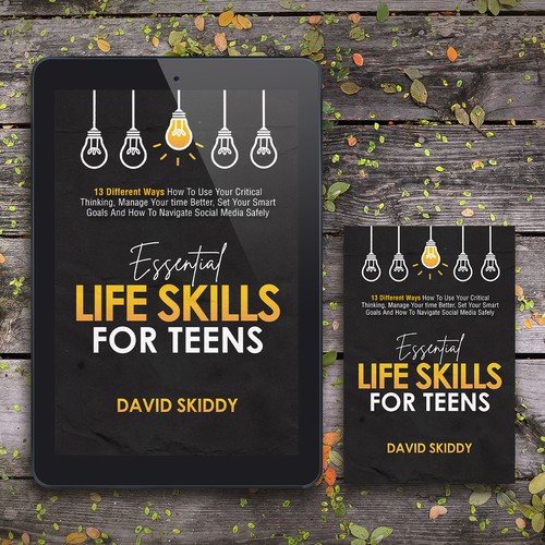 A powerful ebook cover for Essential Life Skills For Teens Design réalisé par Altigador