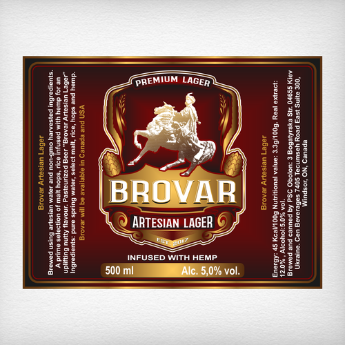 A Can of Beer infused with goodness needs a label Design by DataDesign99d