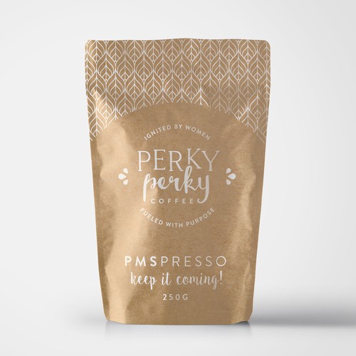 Perky Perky, Coffee Designed for Women Design por bekidesignsstuff