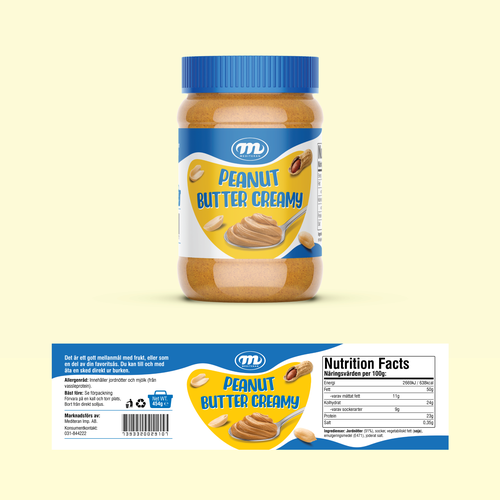 We need a Peanut Butter label that stand out. Design by Rumon79