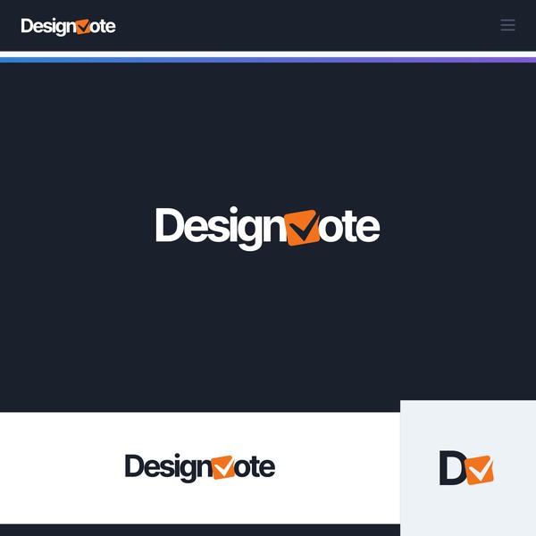 Design by RUSH.3 titled "designvote logo"