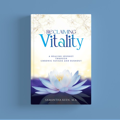 Cover for a spiritual healing book that helps combat fatigue and burnout Design by Creative_Crafter