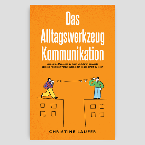 A novel cover on the subject of communication, which appeals to a young educated target group Design by DesignVibe