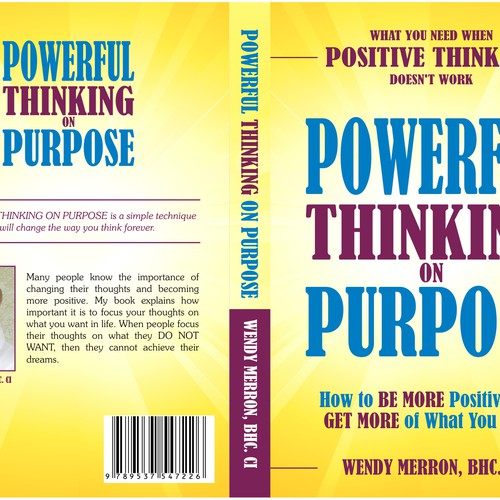 Book Title: Powerful Thinking on Purpose. Be Creative! Design Wendy Merron's upcoming bestselling book! Ontwerp door Lorena-cro