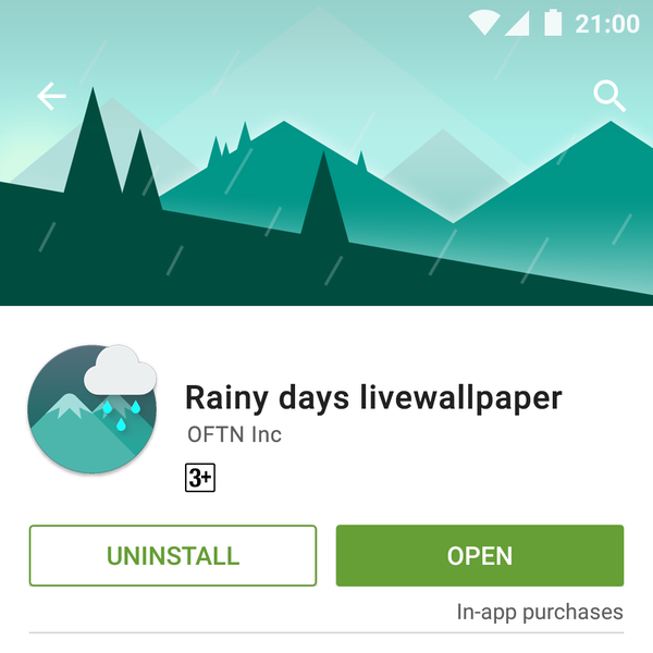 Product icon for Rainy Days livewallpaper