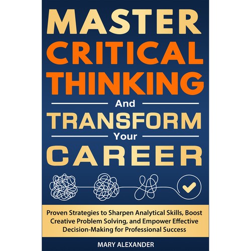 Book cover about Critical thinking to appeal to men and women who are professionals Design by Sami Salmanz