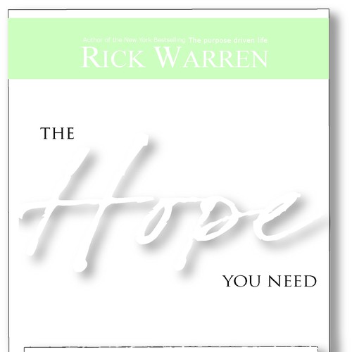 Design Rick Warren's New Book Cover Design por genteradical