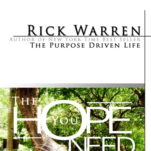 Design Rick Warren's New Book Cover Design por LesterG