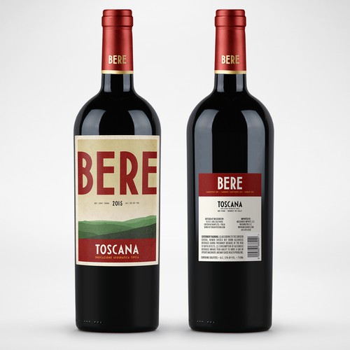 Design di Design the new wine label for Bere Toscana! di Christian Bjurinder