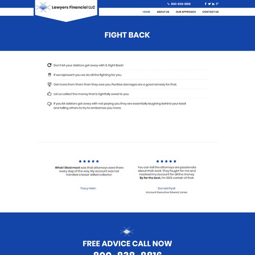 Debt Collection Website Design by Creative GS