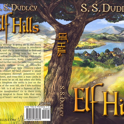 Book cover for children's fantasy novel based in the CA countryside Design by RVST®