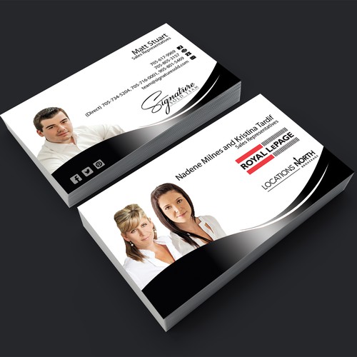 Business Cards for Top Real Estate Team Réalisé par shikol4