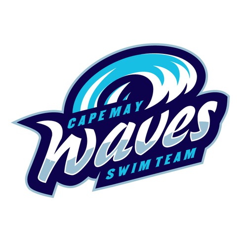 Help The Cape May Waves Swim Team Design Their New Logo Logo