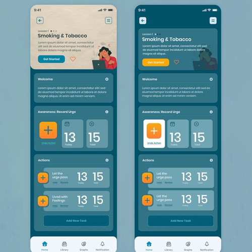 Design a refreshed look for a successful and established behavioral health app platform Design by Kishan N S