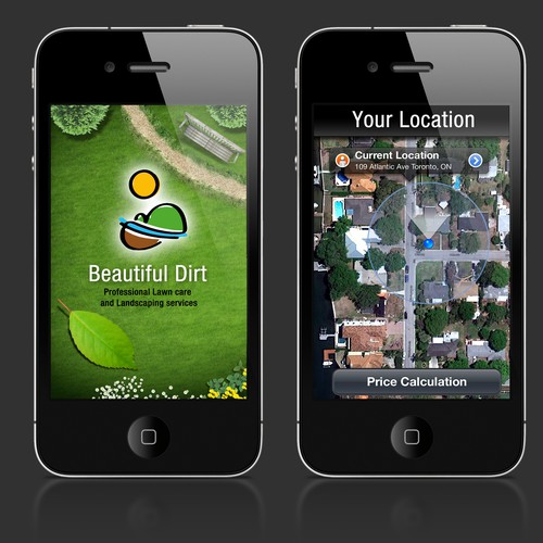 mobile app design for Beautiful Dirt Landscaping Services Ontwerp door zakazky