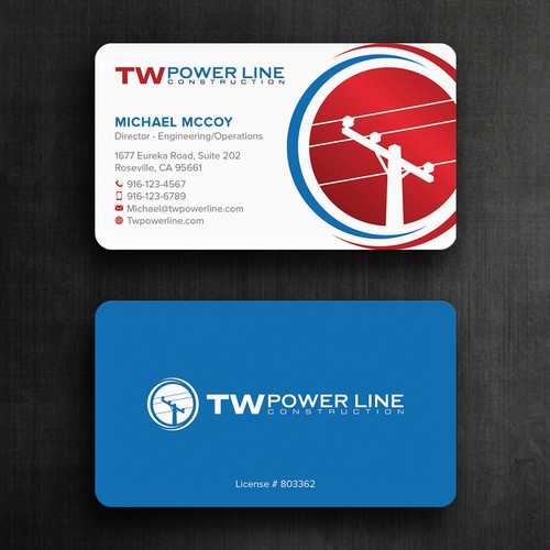 Business Card for a high voltage company Design by Felix SH